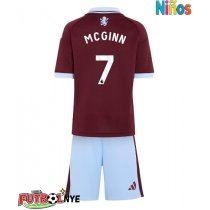 Camiseta Aston Villa John McGinn #7 Primera Equipación para niños 2026-27 manga corta (+ pantalones cortos)